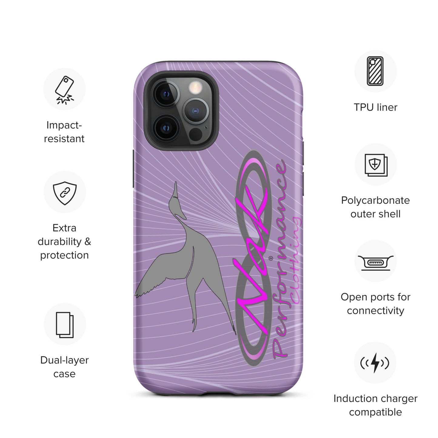 Nak Lt Purple Pintail Tough Case for iPhone®