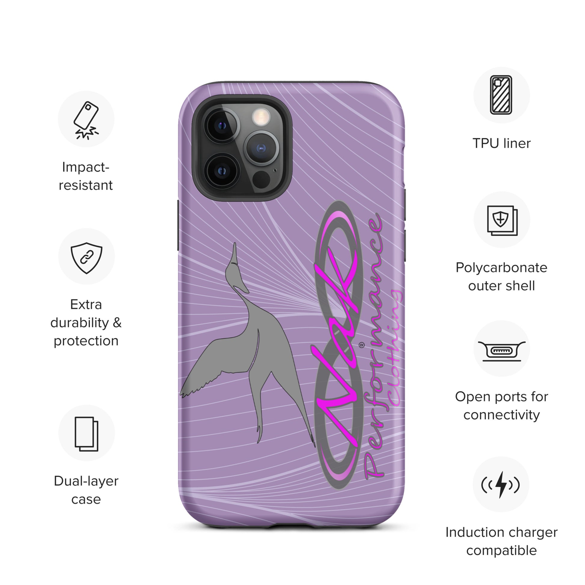 Nak Lt Purple Pintail Tough Case for iPhone®