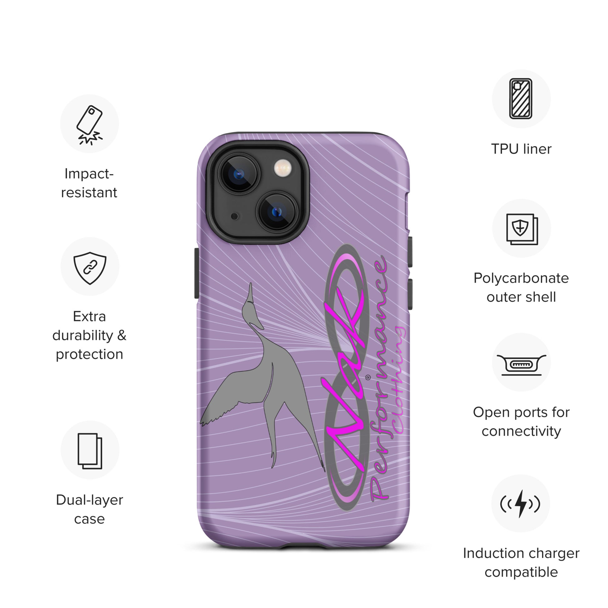 Nak Lt Purple Pintail Tough Case for iPhone®