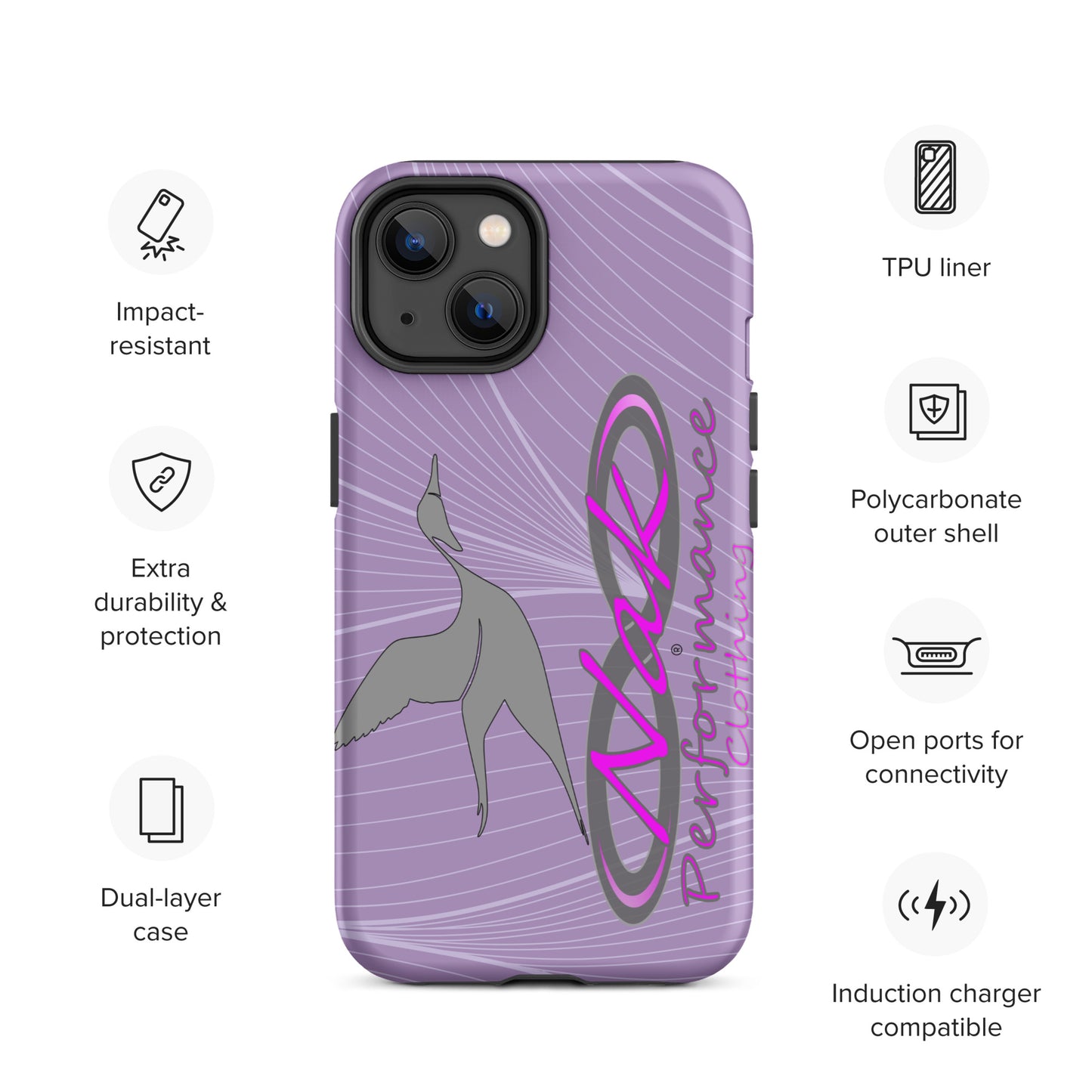 Nak Lt Purple Pintail Tough Case for iPhone®