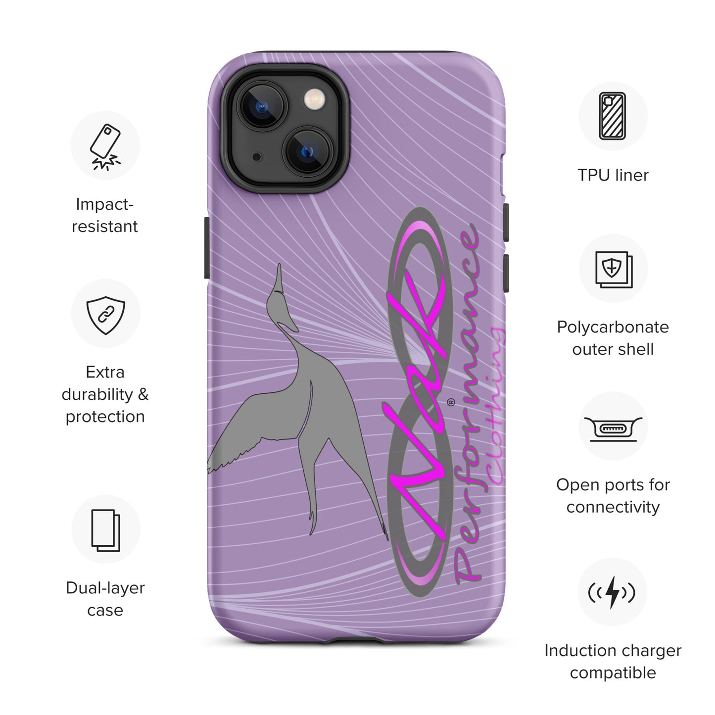 Nak Lt Purple Pintail Tough Case for iPhone®